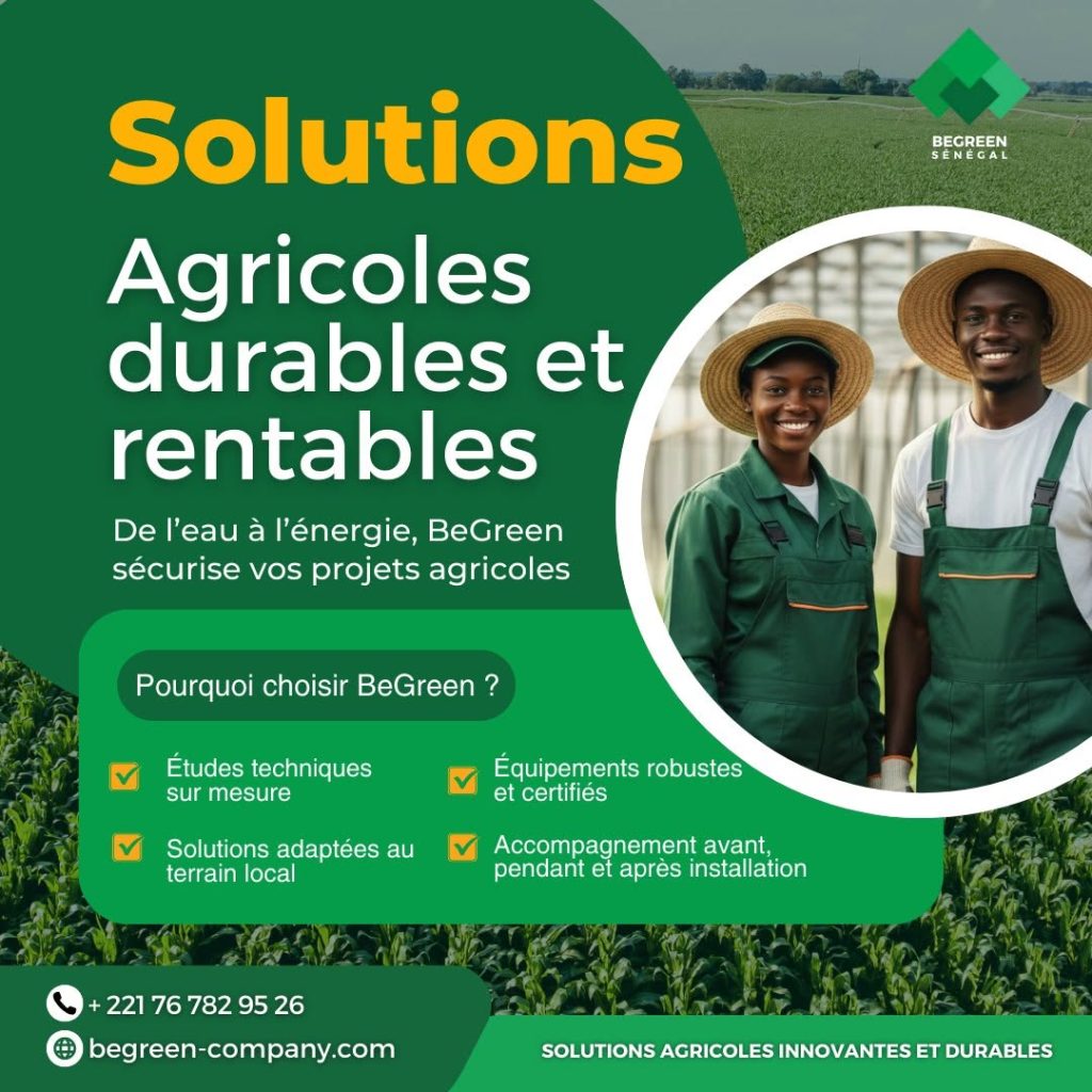 Solutions agricoles durables et rentables - BeGreen Sénégal